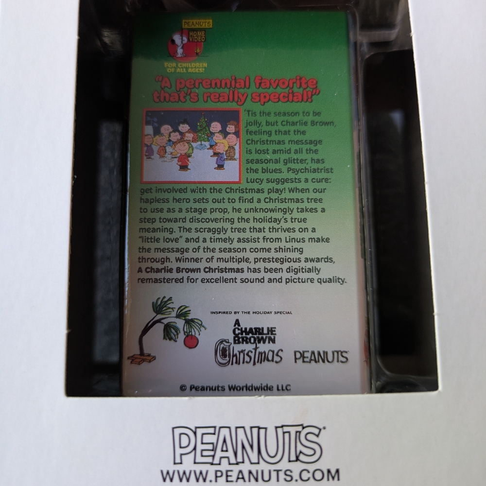 Hallmark Charlie Brown Christmas VHS Ornament - Picture 4 of 4